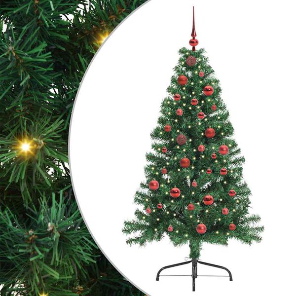 vidaXL &Aacute;rbol de Navidad Artificial Preiluminado Verde 150 cm PVC