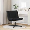 vidaXL Silla giratoria Negro 63 x 75 x 76 cm tela