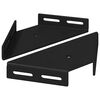 vidaXL Soporte de Esquina 2 pcs Negro 138,5 x 50,5 x 16 mm Hierro
