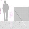 vidaXL Poste de Valla Gris 25 x 1,2 m (malla de 12 x 12 mm)