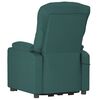 vidaXL Sill&oacute;n de masaje elevable tela verde oscuro