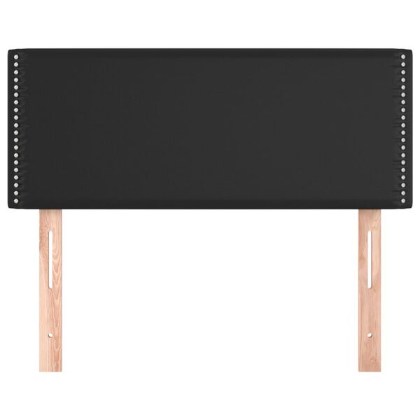 vidaXL Cabecero de cuero sint&eacute;tico negro 80x5x78/88 cm