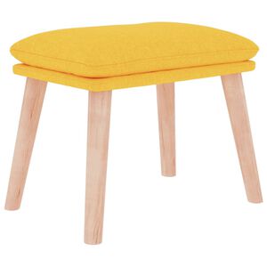 vidaXL Reposapi&eacute;s de tela amarillo mostaza 45x29,5x35 cm