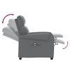 vidaXL Sill&oacute;n reclinable el&eacute;ctrico de cuero sint&eacute;tico gris