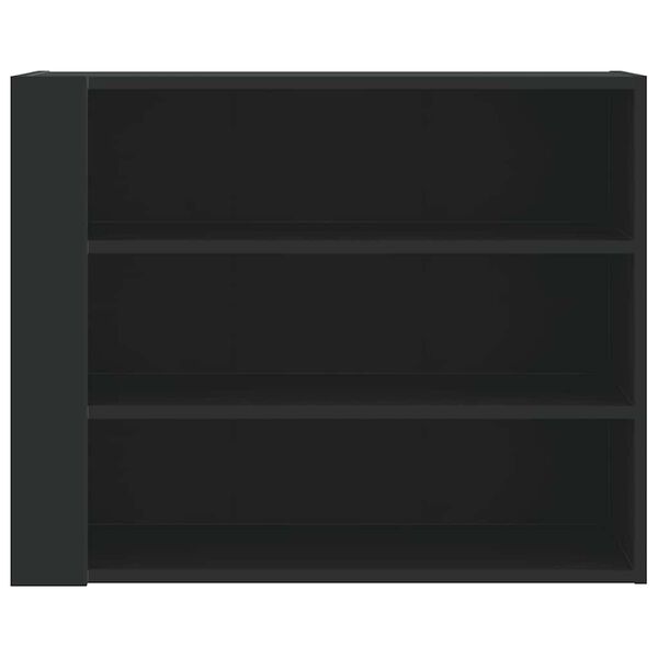 vidaXL Armario de pared madera de ingenier&iacute;a negro 75x35x60 cm