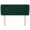 vidaXL Cabecero de terciopelo verde oscuro 83x23x78/88 cm