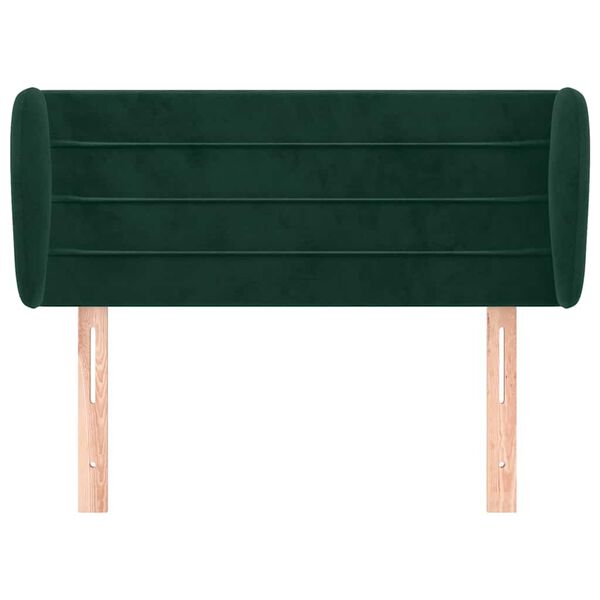 vidaXL Cabecero de terciopelo verde oscuro 83x23x78/88 cm