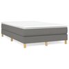 vidaXL Estructura de cama con somier tela gris oscuro 120x200 cm