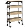 vidaXL Carro de Cocina Roble Sonoma 53 x 20 x 76 cm