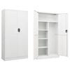 vidaXL Armario de taquilla de acero blanco 90x40x180 cm