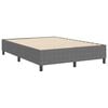 vidaXL Cama de plataforma Gris Claro 160 x 200 cm tela