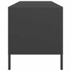 vidaXL Mueble para TV acero laminado en fr&iacute;o negro 135x39x43,5 cm