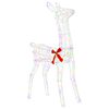 vidaXL Reno Navide&ntilde;o 3D LOVIISA 110 LED Multicolor 70 x 26 x 100 cm
