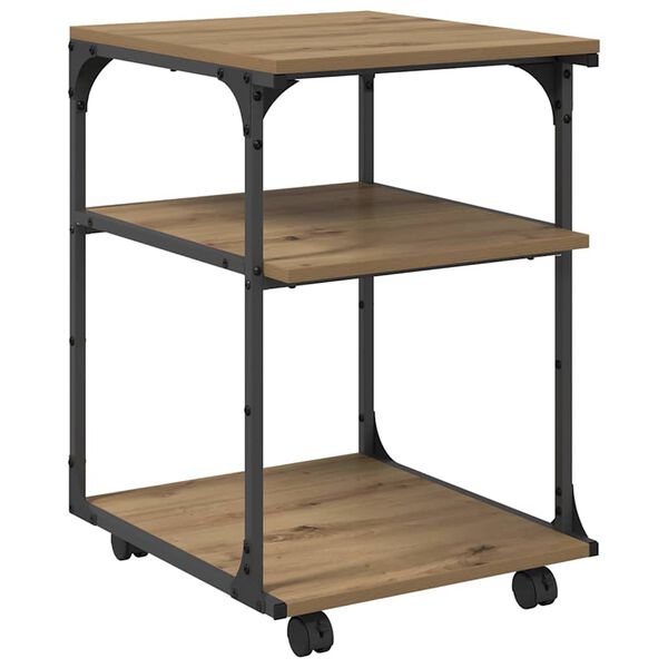 vidaXL Soporte para Impresora Roble artesanal 43 x 48 x 64 cm