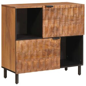 vidaXL Aparador Acabado de Acacia Marr&oacute;n 80 x 33 x 75 cm