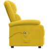vidaXL Sillón de masaje eléctrico terciopelo amarillo