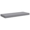vidaXL Estante flotante de pared MDF gris 60x23,5x3,8 cm