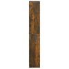 vidaXL Armario baño madera contrachapada roble ahumado 30x30x183,5cm