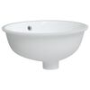 vidaXL Lavabo de ba&ntilde;o ovalado cer&aacute;mica blanco 38,5x33,5x19 cm