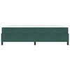 vidaXL Estructura de cama con colch&oacute;n Verde oscuro 200 x 200 cm tela