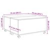 vidaXL Mesa de Café Madera vieja 75 x 75 x 38 cm Madera de ingeniería