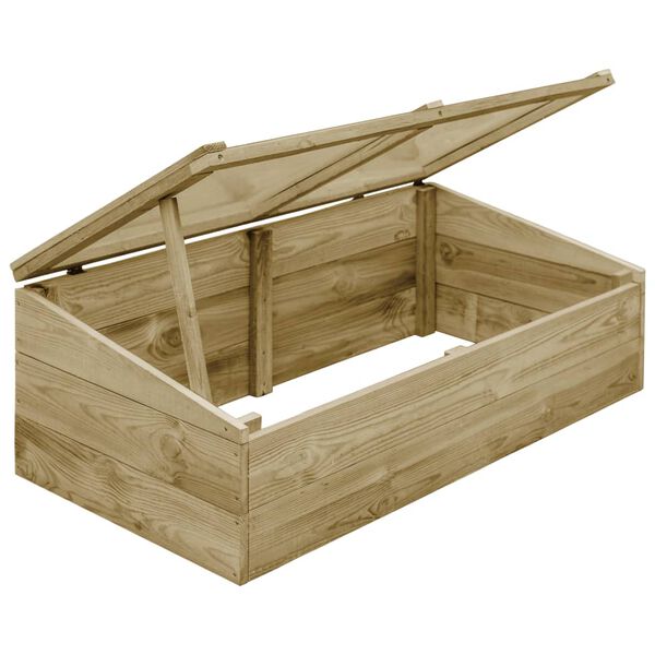 vidaXL Invernadero de madera de pino impregnada 100x50x35 cm