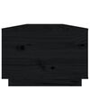 vidaXL Mesa de centro de madera maciza de pino negro 100x50x35 cm