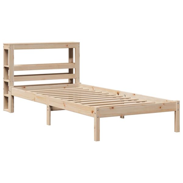 vidaXL Estructura de cama sin colch&oacute;n madera maciza de pino 90x200 cm