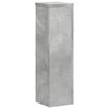 vidaXL Soportes de plantas 2 uds madera gris hormig&oacute;n 17x17x60 cm