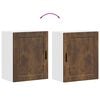 vidaXL Armarios pared para cocina 2 uds Porto roble ahumado
