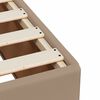 vidaXL Cama box spring con colch&oacute;n cuero sint&eacute;tico capuchino 80x200 cm