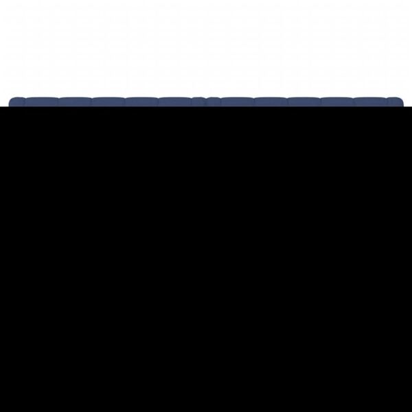 vidaXL Cabeceros 2 unidades de tela azul 80x7x78/88 cm