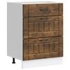 vidaXL Mueble bajo de cocina Lucca roble ahumado