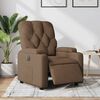 vidaXL Sill&oacute;n reclinable el&eacute;ctrico de tela marr&oacute;n