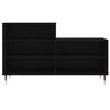 vidaXL Mueble zapatero madera contrachapada negro 102x36x60 cm