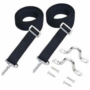 vidaXL Correas para toldo bimini 2 unidades tela y acero inoxidable