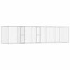 vidaXL Jaula para perro Plateado 600 x 200 x 200 cm Acero Galvanizado