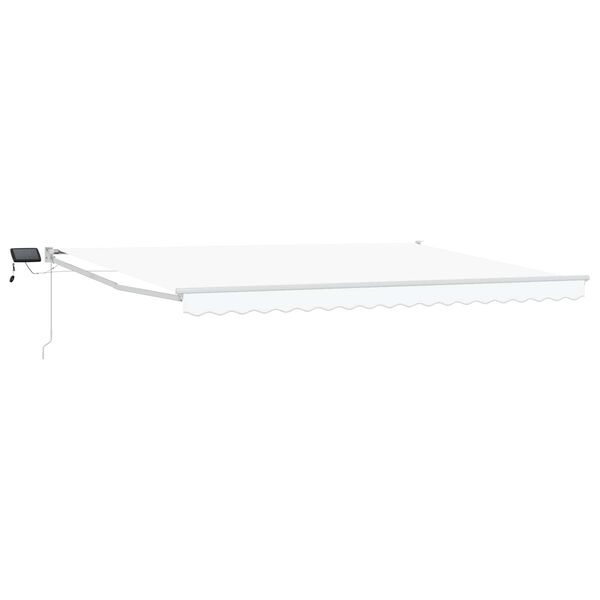vidaXL Toldo manual retr&aacute;ctil con LEDs 4 x 2 m