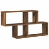 vidaXL Estante de pared con estante Marr&oacute;n Madera de ingenier&iacute;a