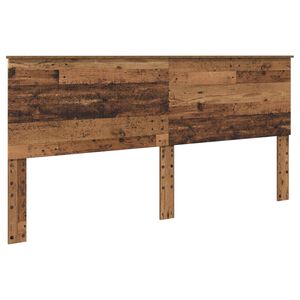 vidaXL Cabecero con cabecera Madera Vieja 200 cm Madera contrachapada
