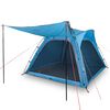 vidaXL Tienda de campa&ntilde;a 4 personas impermeable apertura r&aacute;pida azul