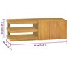vidaXL Armario de ba&ntilde;o de pared madera maciza de teca 90x40x30 cm