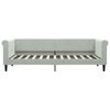 vidaXL Sofá cama nido con cajones terciopelo gris claro 80x200 cm