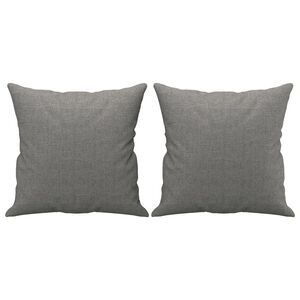vidaXL Cojines decorativos 2 uds tela gris oscuro 40x40 cm