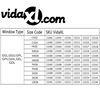 vidaXL Persiana enrollable opaca blanca FK06