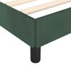 vidaXL Estructura cama sin colch&oacute;n terciopelo verde oscuro 140x200 cm