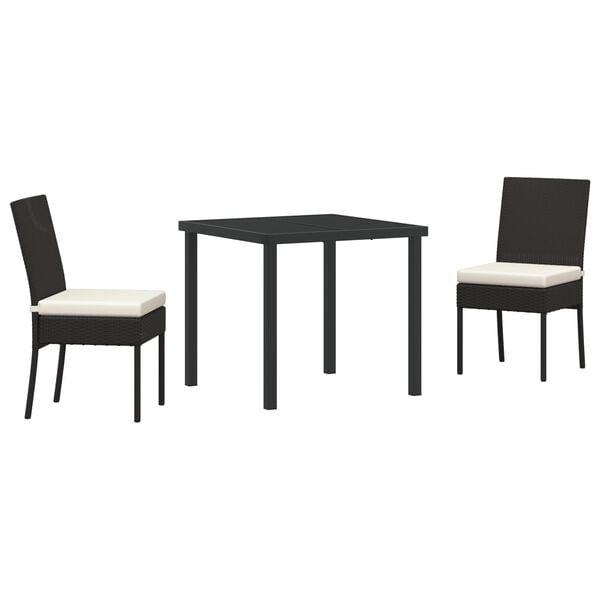 vidaXL Conjunto de Comedor de Jardín 3 pcs Gris