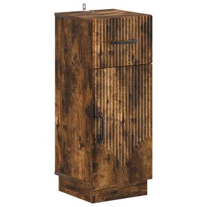 vidaXL Armario de Almacenamiento para Ba&ntilde;o HOORN Roble Ahumado