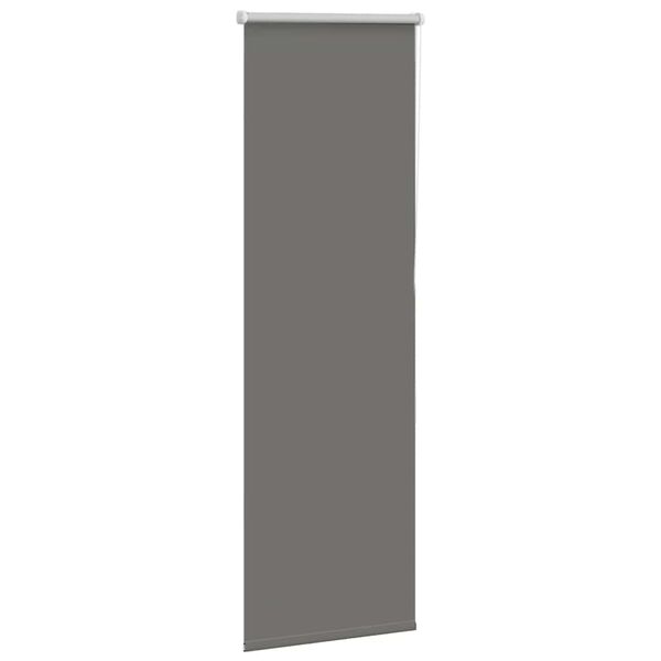 vidaXL Estor Enrollable Opaco gris 50x130 cm Tela Ancho 45,7 cm