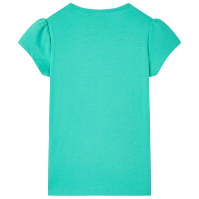 Camiseta infantil verde menta 92